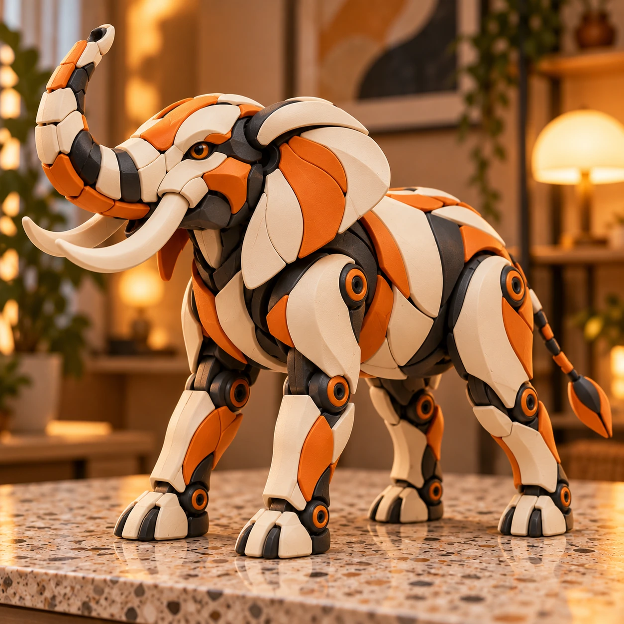Large articulated elephant